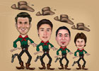Caricaturas de Los hermanos Dalton