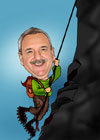 Caricaturas de Alpinista