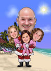 Caricaturas de Papa Noel