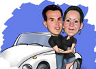 Caricaturas de Grease Lightning