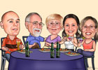 Caricaturas de Cena familiar