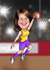 Caricaturas de Baloncestista
